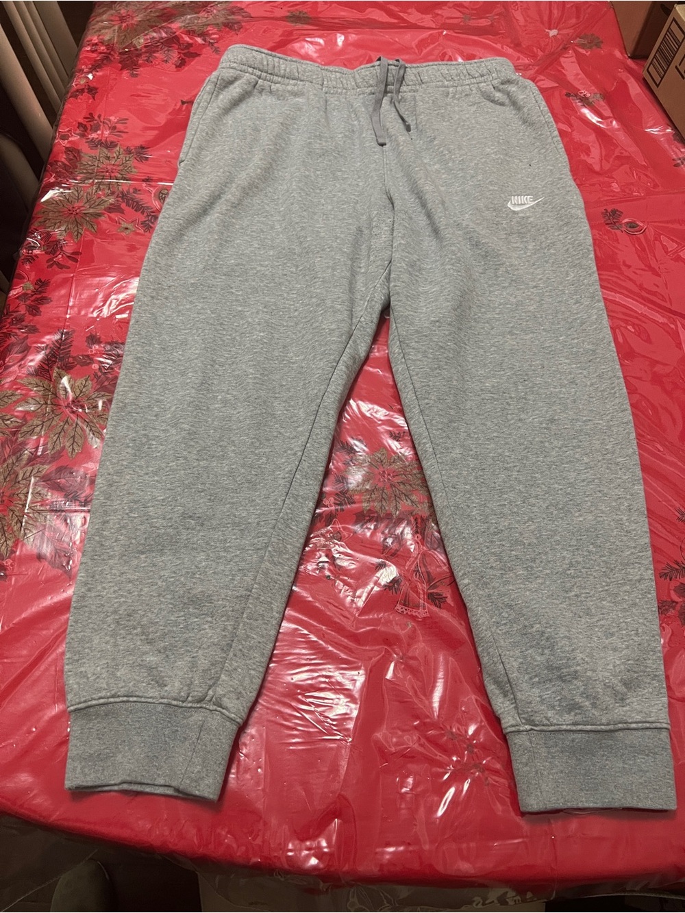 Nike Sportswear Club Fleece Jogger Sweatpants Grey Mens Large